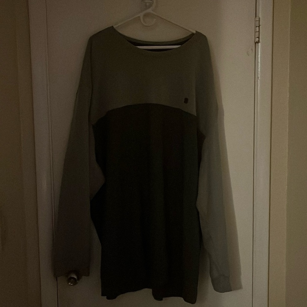 Soft gray and navy blue izod shirt 5XL